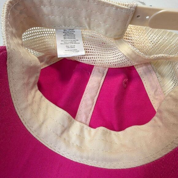 Life is Good Baseball Cap Hat Pink Flower Adjustable back - Picture 3 of 5